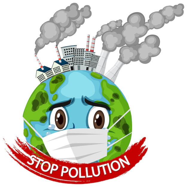 cartel detener contaminacion
