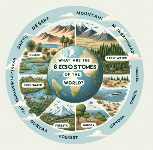 ¿Cuáles son los 8 ecosistemas del mundo?