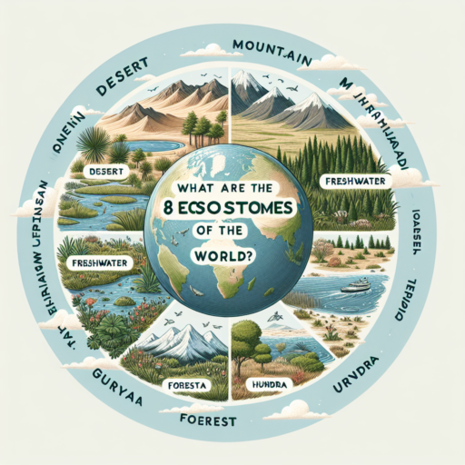 ¿Cuáles son los 8 ecosistemas del mundo?