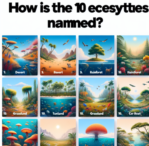 ¿Cómo se llaman los 10 ecosistemas?