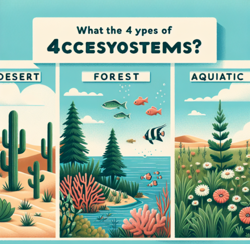¿Cuáles son los 4 tipos de ecosistemas?
