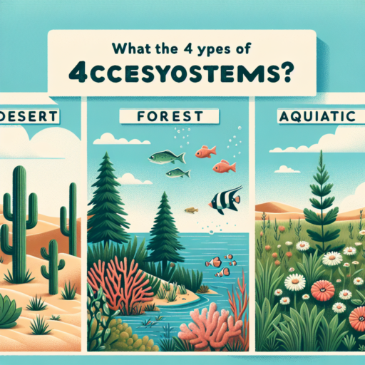 ¿Cuáles son los 4 tipos de ecosistemas?