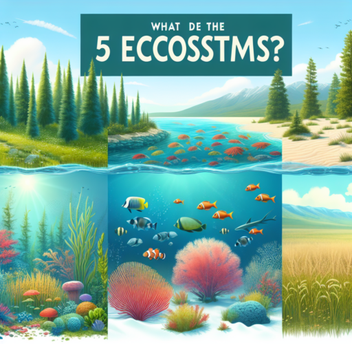 ¿Cuáles son los 5 ecosistemas?