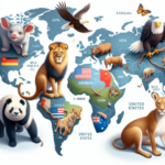 ¿Qué animales representan a cada país?