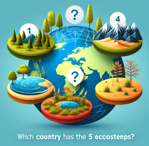 ¿Qué país tiene los 5 ecosistemas?