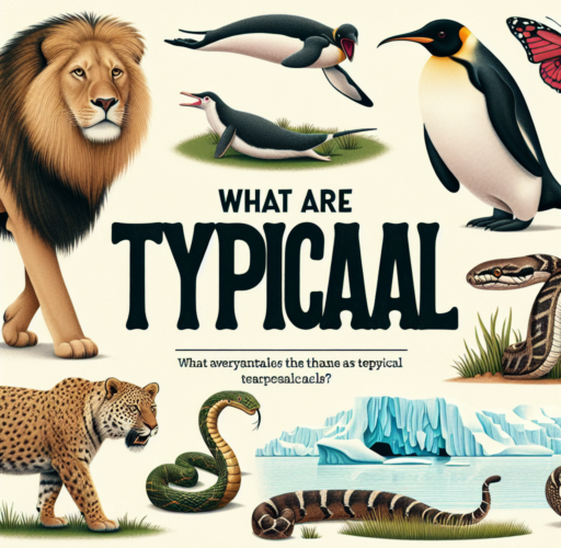 ¿Qué son los animales típicos?
