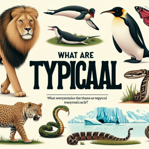 ¿Qué son los animales típicos?