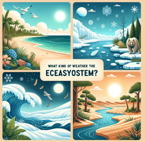 ¿Qué tipo de clima hay en el ecosistema?