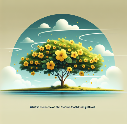 ¿Cómo se llama el árbol que florece amarillo?