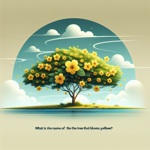 ¿Cómo se llama el árbol que florece amarillo?
