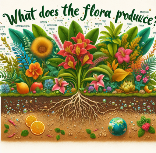 ¿Qué produce la flora?