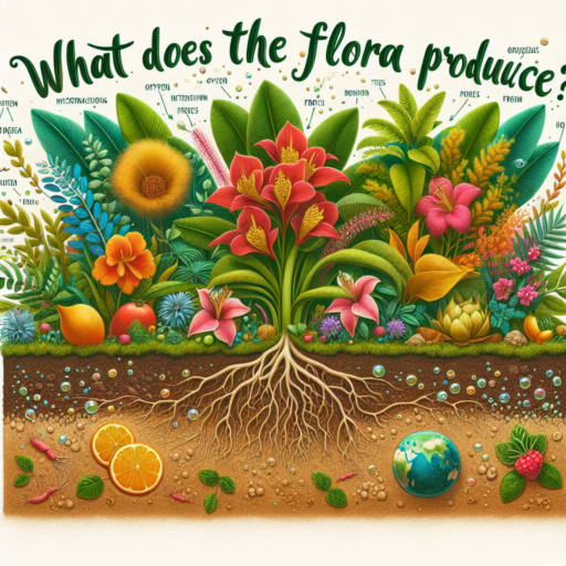 ¿Qué produce la flora?