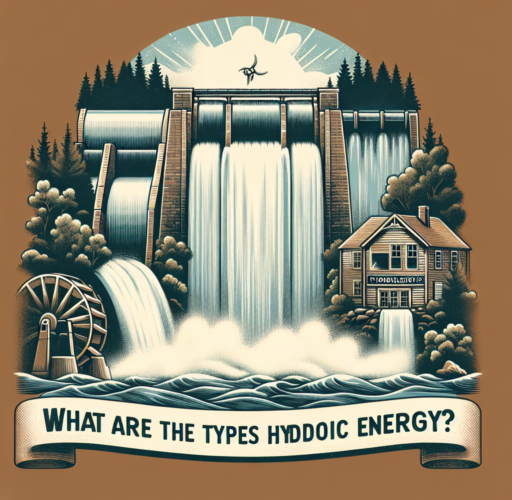 ¿Cuáles son los tipos de energía hidráulica?