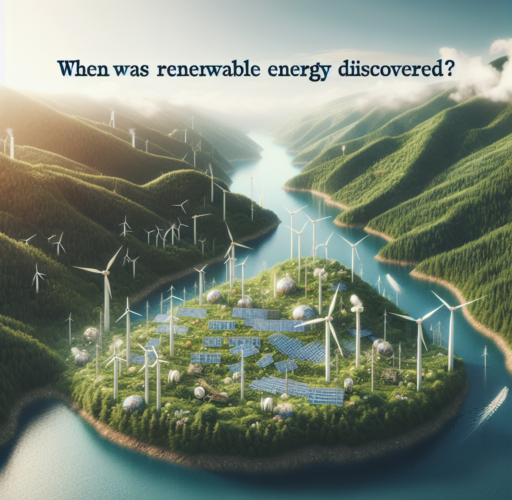 ¿Cuándo se descubrió la energía renovable?