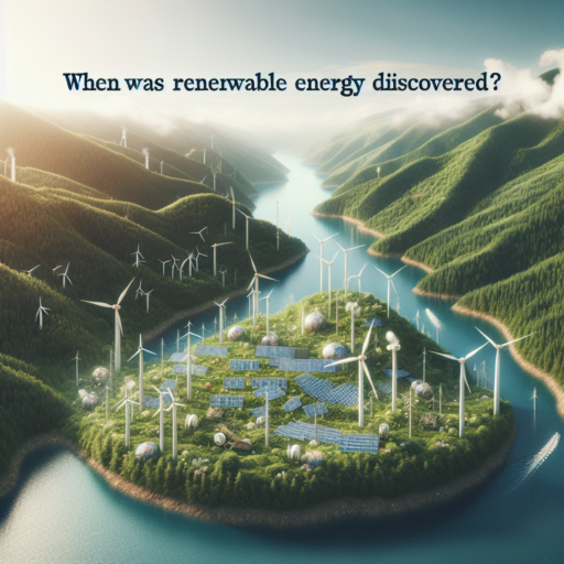 ¿Cuándo se descubrió la energía renovable?