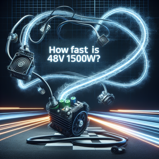 ¿Qué tan rápido es 48v 1500w?