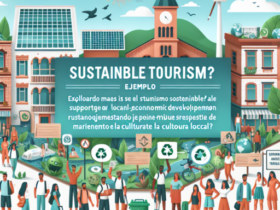 ¿Qué es el turismo sostenible ejemplo?