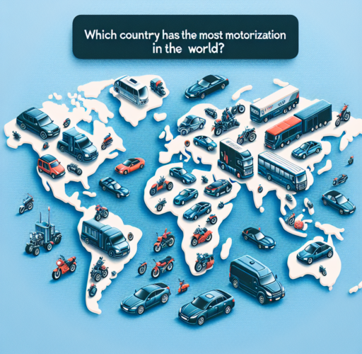 ¿Qué país tiene más motorizacion del mundo?